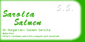 sarolta salmen business card